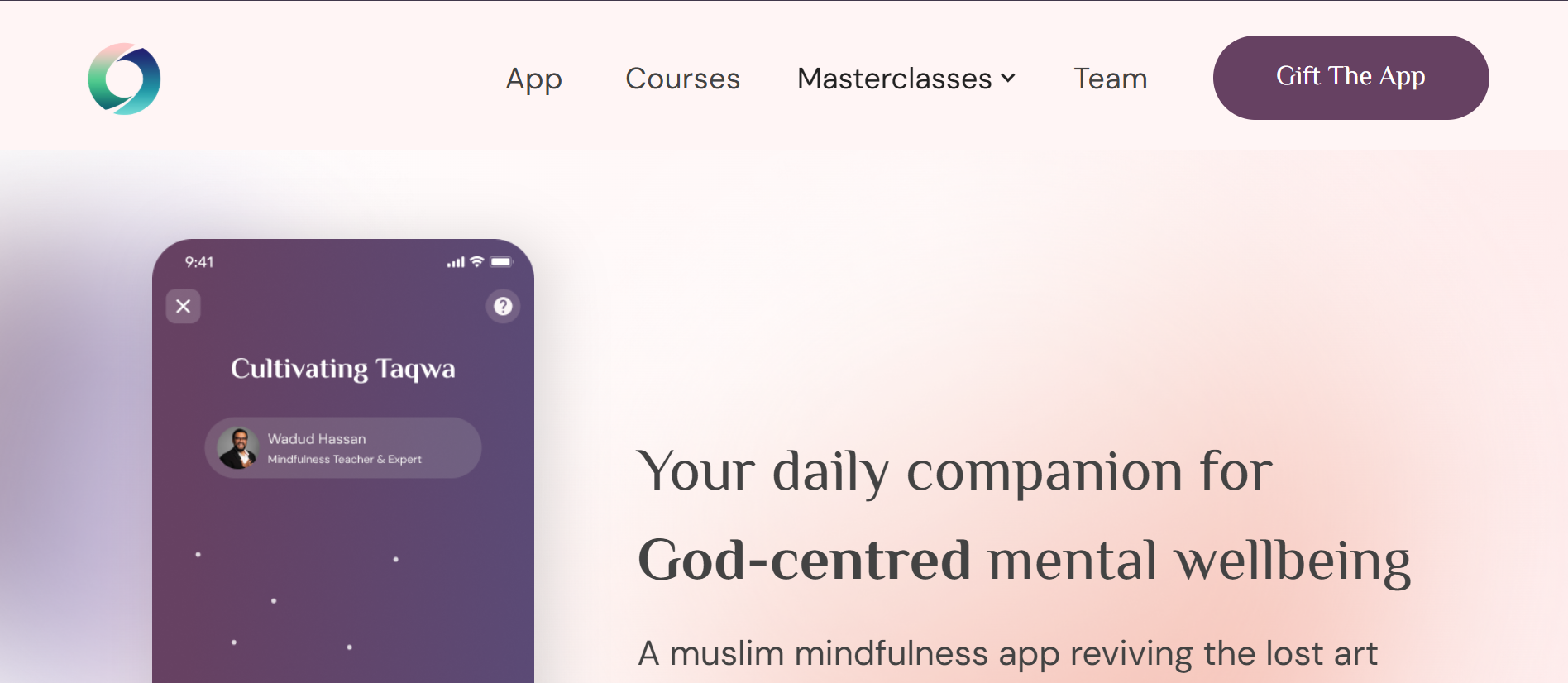 Muraqaba App website screenshot